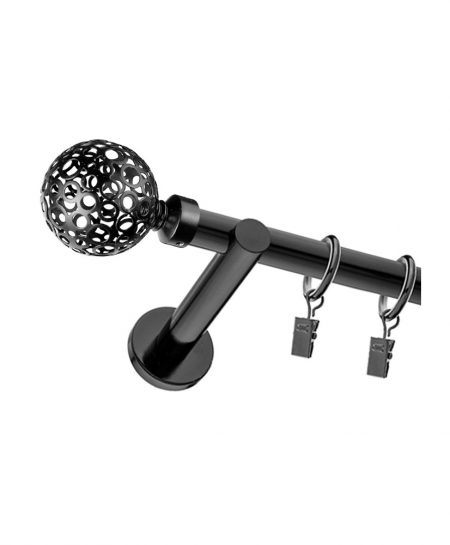 Karnisz Czarny Pojedynczy Fi 19mm Calado