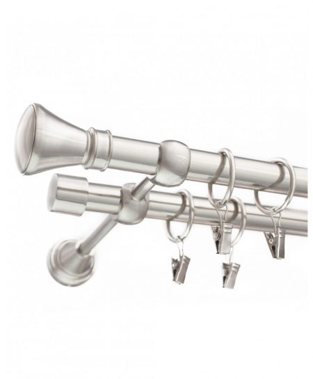 Karnisz Stal Podwójny Fi 19+19mm Cono