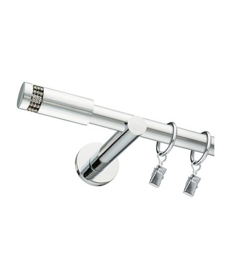 Karnisz Chrom Pojedynczy Fi 19mm Diamante