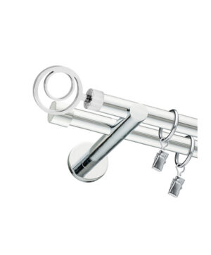 Karnisz Chrom Podwójny Fi 19+19mm Circulo