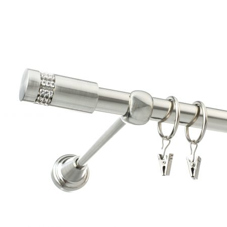 Karnisz Stal Pojedynczy Fi 19mm Diamante