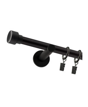 Karnisz Czarny Mat Pojedynczy Fi 19mm Charlie