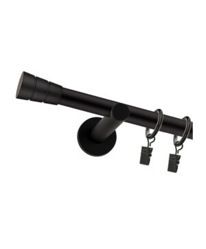 Karnisz Czarny Mat Pojedynczy Fi 19mm Barrel