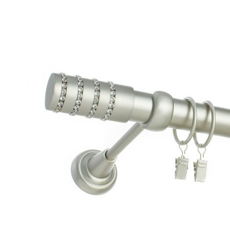Karnisz Satyna Pojedynczy Fi 25mm Diamante