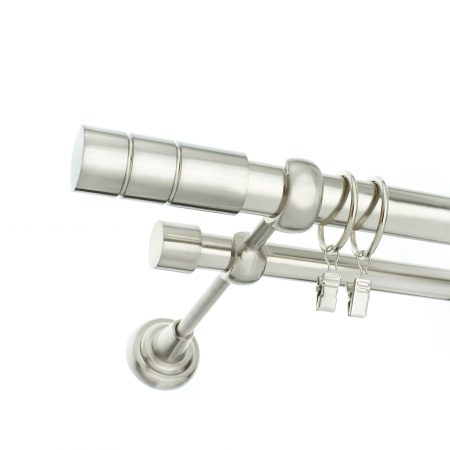 Karnisz Stal Podwójny Fi 25+19mm Cilindro