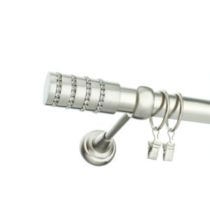 Karnisz Stal Pojedynczy Fi 25mm Diamante