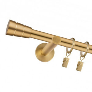 Karnisz Mosiądz Mat Pojedynczy Fi 19mm Barrel