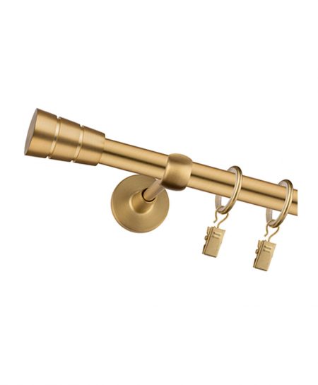 Karnisz Mosiądz Mat Pojedynczy Fi 19mm Barrel