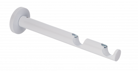 Wspornik Prosty 19+19mm Podwójny Biały