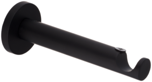 Wspornik Prosty 19mm Pojedynczy Czarny Mat