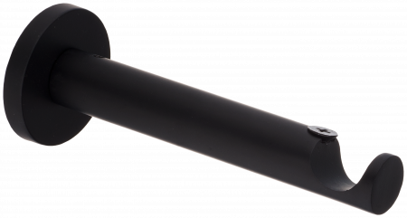 Wspornik Prosty 19mm Pojedynczy Czarny Mat