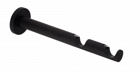 Wspornik Prosty 19+19mm Podwójny Czarny Mat